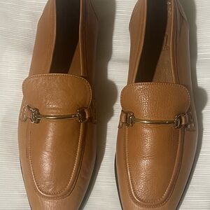 Miz Mooz Leather Loafers Paulina Style in Cognac